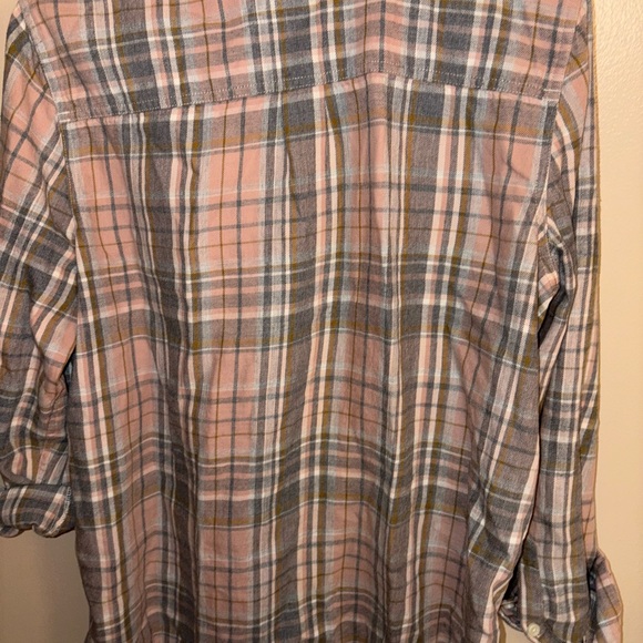 Madewell flannel Sunday shirt large - Picture 3 of 4